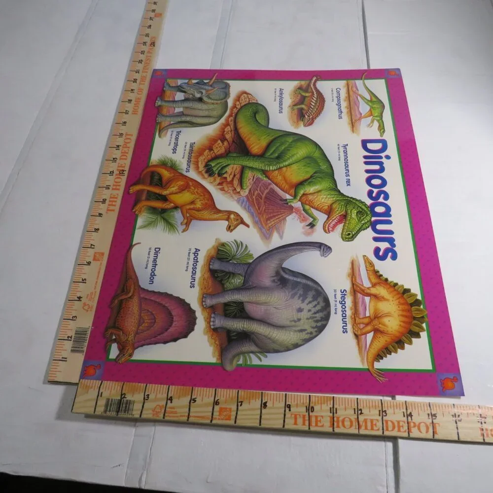 Dinosaur Classroom (8) LAMINATED posters Bulletin Board